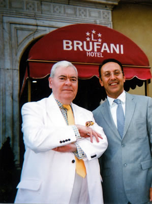 Francis Bown with Stefano Chiesa, General Manager, Brufani Palace Hotel, Perugia, Italy | Bown's Best
